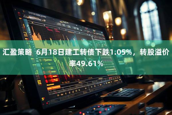 汇盈策略  6月18日建工转债下跌1.05%，转股溢价率49.61%